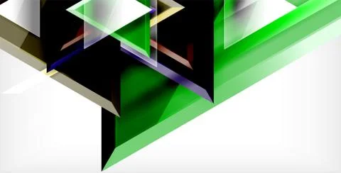 3d triangular vector minimal abstract background design, abstract poster イラスト素材