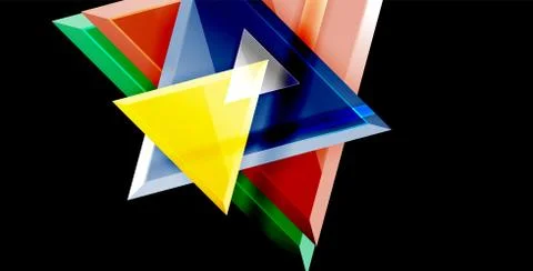 3d triangular vector minimal abstract background design, abstract poster イラスト素材