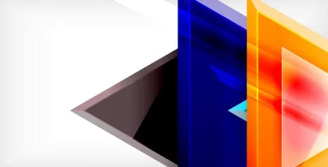 3d triangular vector minimal abstract background design, abstract poster Illustrazione stock