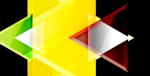 3d triangular vector minimal abstract background design, abstract poster Ilustração Stock