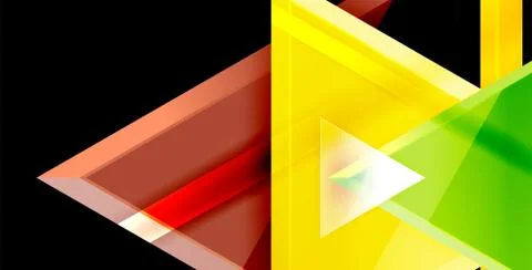 3d triangular vector minimal abstract background design, abstract poster Ilustración de archivo