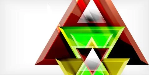 3d triangular vector minimal abstract background design, abstract poster Illustrazione stock