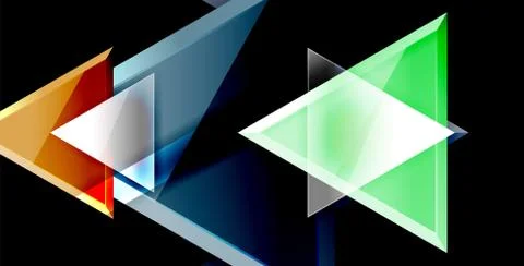 3d triangular vector minimal abstract background design, abstract poster Illustrazione stock