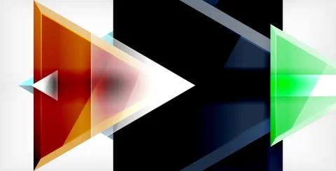 3d triangular vector minimal abstract background design, abstract poster Stock Illustration