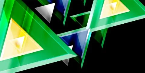 3d triangular vector minimal abstract background design, abstract poster Illustrazione stock