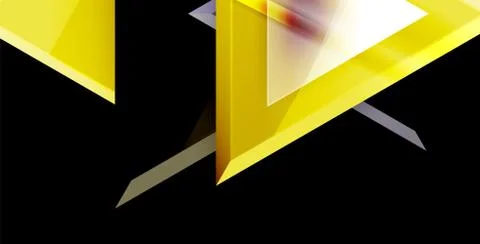 3d triangular vector minimal abstract background design, abstract poster Stock Illustration