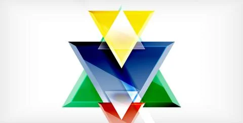 3d triangular vector minimal abstract background design, abstract poster イラスト素材