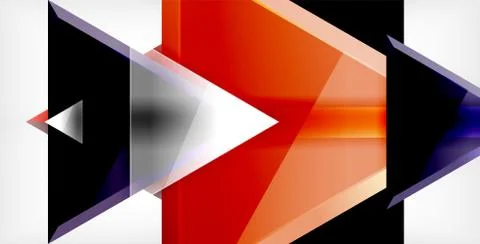 3d triangular vector minimal abstract background design, abstract poster Illustrazione stock