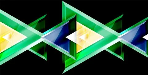 3d triangular vector minimal abstract background design, abstract poster Illustrazione stock