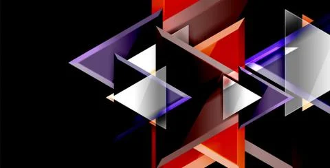 3d triangular vector minimal abstract background design, abstract poster Illustrazione stock