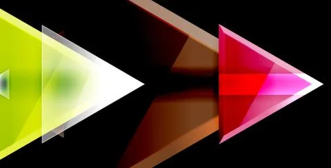 3d triangular vector minimal abstract background design, abstract poster Stock Illustration