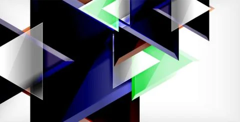 3d triangular vector minimal abstract background design, abstract poster Illustrazione stock