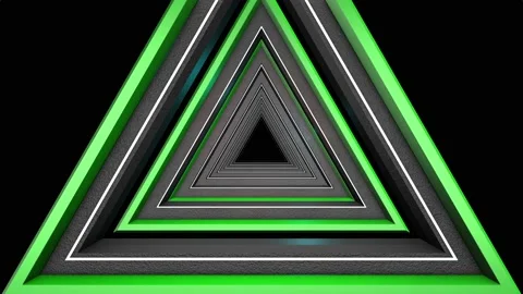 3D Trigon Tunnel 01 Video stock 170508252