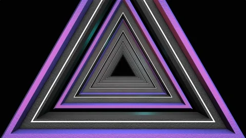 3D Trigon Tunnel 02 Stock Footage 170508254