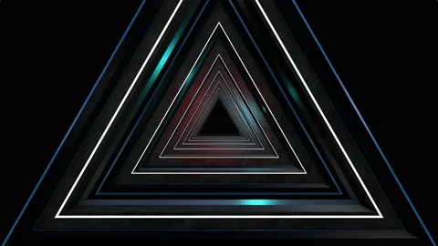 3D Trigon Tunnel 03 Stock Footage 170508238