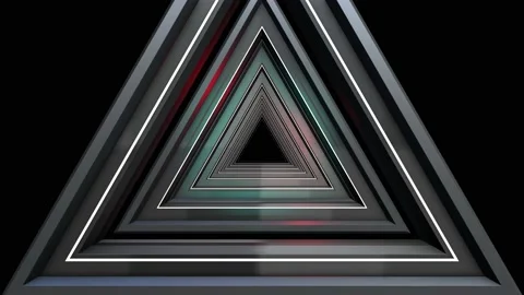 3D Trigon Tunnel 05 스톡 동영상 170508213