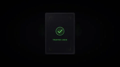 3d trusted login biometric Stock Footage 346763918