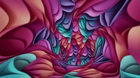 3D Tunnel Autumn Loop footage Stock Footage 252522229