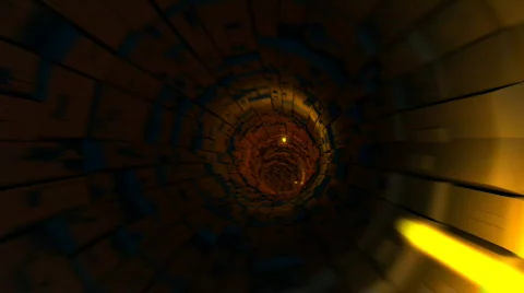 3D tunnel ride Stock Footage 397770
