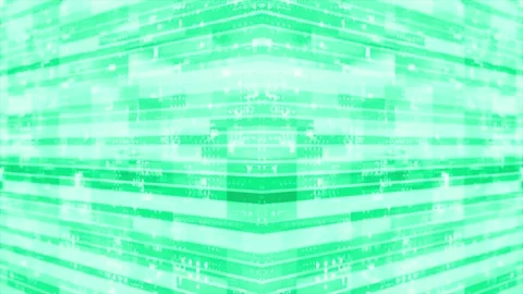 3D turquoise striped box pattern moving technology cyberspace background Stock Footage 272431911