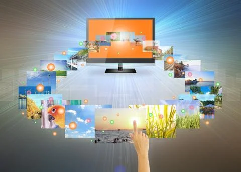 3d TV Concept Stock Illustration