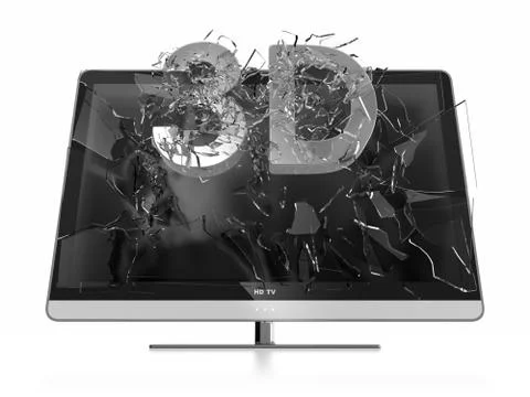 3d tv Stock Illustration