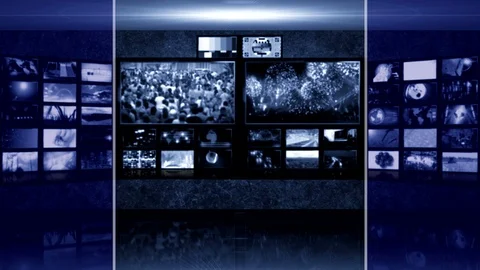 3d tv  virtual studio backgrounds Stock Footage 117270120