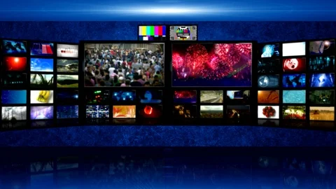 3d tv  virtual studio backgrounds Stock Footage 117277904