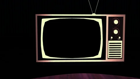 3D TV Zoom Animation with Alpha Channel Stock Footage 90184555