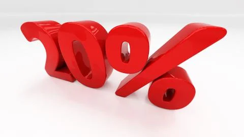 3d twenty percent Stock Illustration