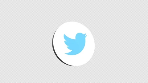 3D Twitter Logo 库存影片 171546607