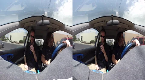 3D two males in car driving Stock Footage 40751860