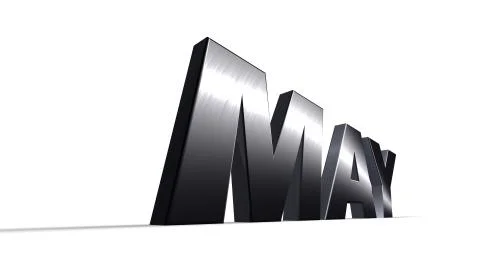 3D Type - May Stock Illustration