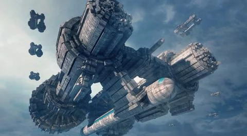 3d UFO Stock Illustration