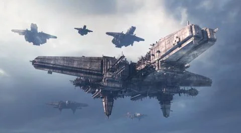 3d UFO Stock Illustration