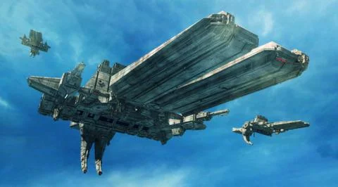 3d UFO Stock Illustration