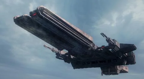 3d UFO Stock-Illustration