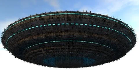 3d UFO Stock Illustration