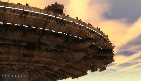 3d UFO Stock-Illustration