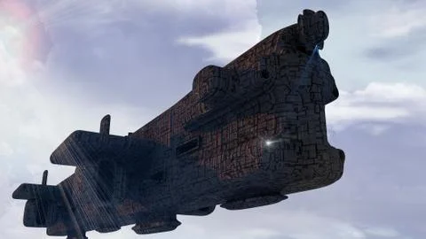 3d UFO Stock-Illustration