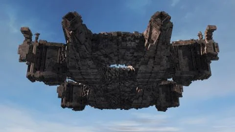 3d ufo Stock Illustration