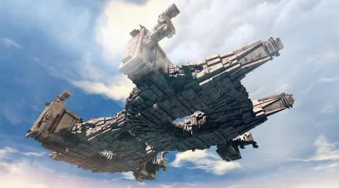 3d ufo Stock Illustration