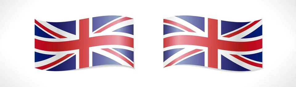 3D Uk flag design Stockillustratie