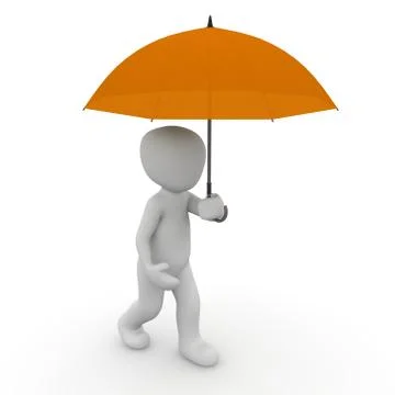 3d umbrella Stock Illustration