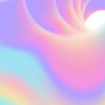 3d unfocused shape made of brurred gradient texture. Holograhic Color mix. Fluid 스톡 일러스트