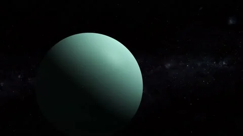 3d Uranus planet view star space Stock-Footage 221906675
