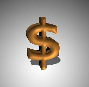 3d US-Dollar Symbol Stock Illustration