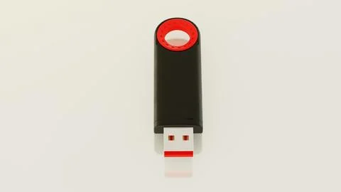 3D USB Flash Drive 6 Memory Stick for Data Storage Stock Photos