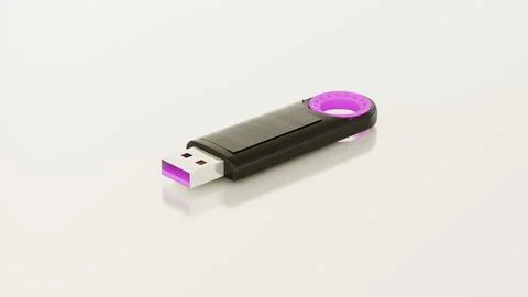 3D USB Flash Drive 6 Memory Stick for Data Storage Stock Photos