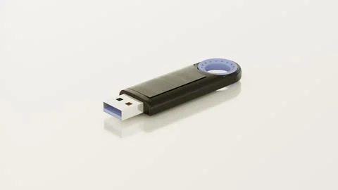 3D USB Flash Drive 6 Memory Stick for Data Storage Stock Photos